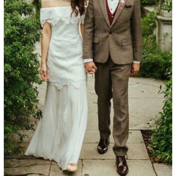 Self-Portrait Off-the-shoulder Guipure Gown - Picture 7 of 10